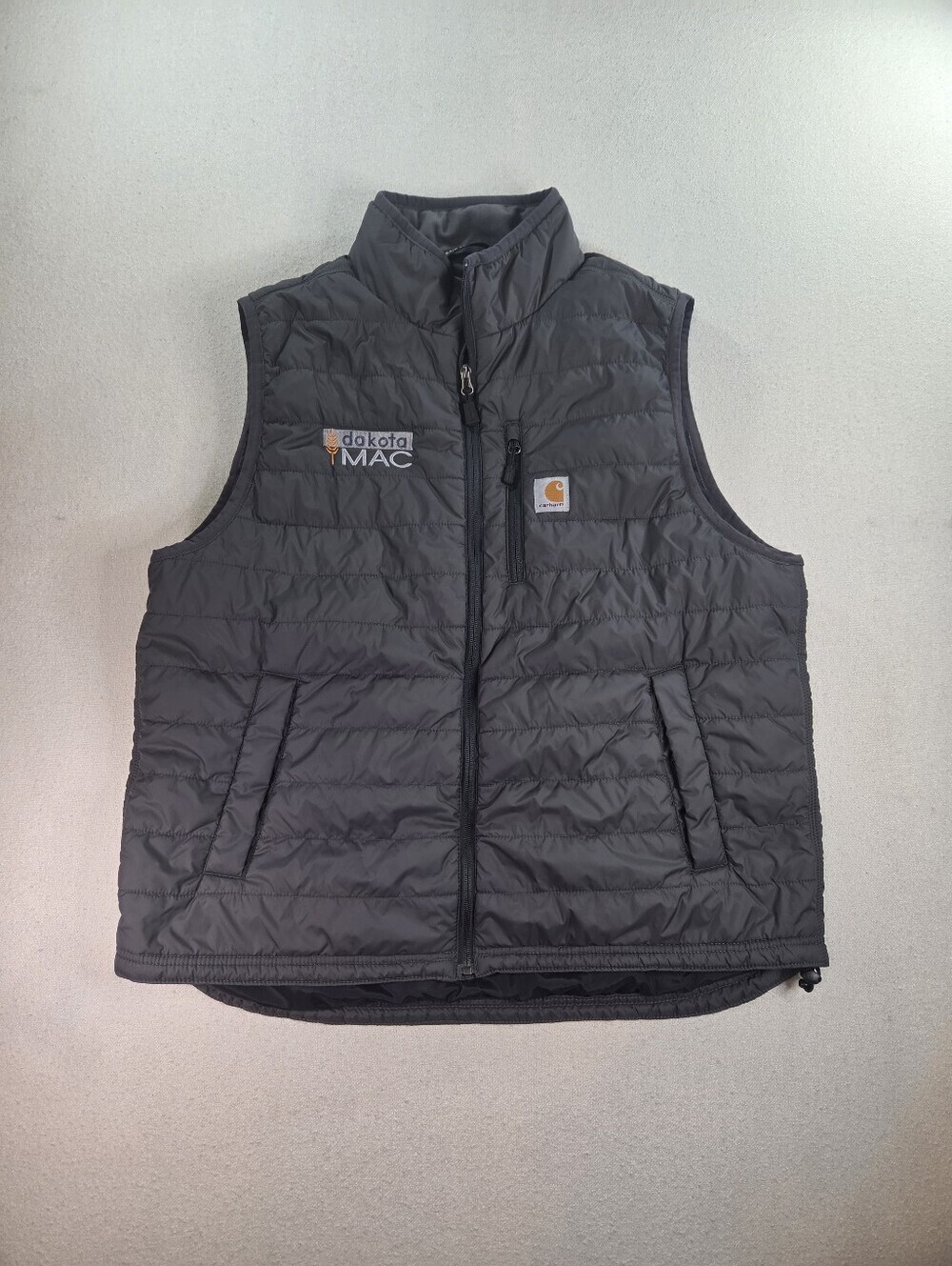Carhartt Rain Defender Vest XL Gray Dakota MAC Logo - Picture 1 of 8